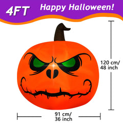 Halloween Inflatable Outdoor Decorations – LED Light-up Pumpkins, Ghosts, Spiders, Witch, & Grim Reaper Outdoor Holiday Display