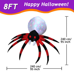 Halloween Inflatable Outdoor Decorations – LED Light-up Pumpkins, Ghosts, Spiders, Witch, & Grim Reaper Outdoor Holiday Display