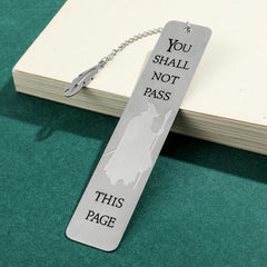 You Shall Not Pass Bookmark – Stainless Steel Fantasy Wizard Page Marker