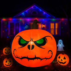 Halloween Inflatable Outdoor Decorations – LED Light-up Pumpkins, Ghosts, Spiders, Witch, & Grim Reaper Outdoor Holiday Display