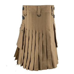 Men’s Utility Kilt with Cargo Pocket – Tactical Pleated Kilt for Renaissance, LARP & Festival Cosplay