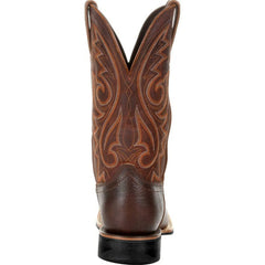 Men’s Classic Western Cowboy Boots – Handmade Faux Leather Mid-Calf Embroidered Riding Boots