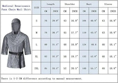 Men’s Medieval Knight Costume Set – Faux Chainmail Hooded Shirt, Belt & Bracers for Cosplay, Renaissance Faire & Halloween