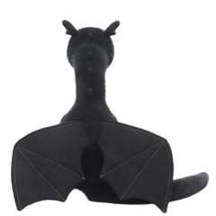 Soft Dragon Plush Toy (Black or White) – 47.5 cm & 85 cm Flying Mythical Dragon Stuffed Animal for Kids & Adults
