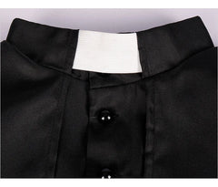 Men’s Gothic Clerical Cassock – Medieval Catholic Priest Costume