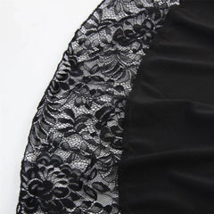 Women’s Gothic Steampunk High-Waist Lace Bustle Skirt – Victorian Pirate Cosplay & Renaissance Costume