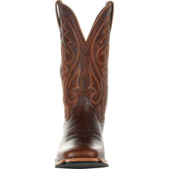 Men’s Classic Western Cowboy Boots – Handmade Faux Leather Mid-Calf Embroidered Riding Boots
