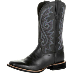 Men’s Classic Western Cowboy Boots – Handmade Faux Leather Mid-Calf Embroidered Riding Boots