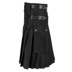 Men’s Utility Kilt with Cargo Pocket – Tactical Pleated Kilt for Renaissance, LARP & Festival Cosplay
