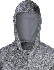 Men’s Medieval Knight Costume Set – Faux Chainmail Hooded Shirt, Belt & Bracers for Cosplay, Renaissance Faire & Halloween