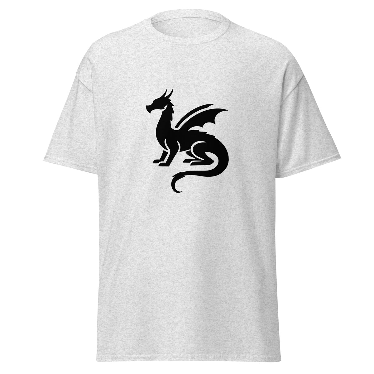 Adult Unisex Dragon T-Shirt – Official Black Dragon Fantasy Logo (Black)