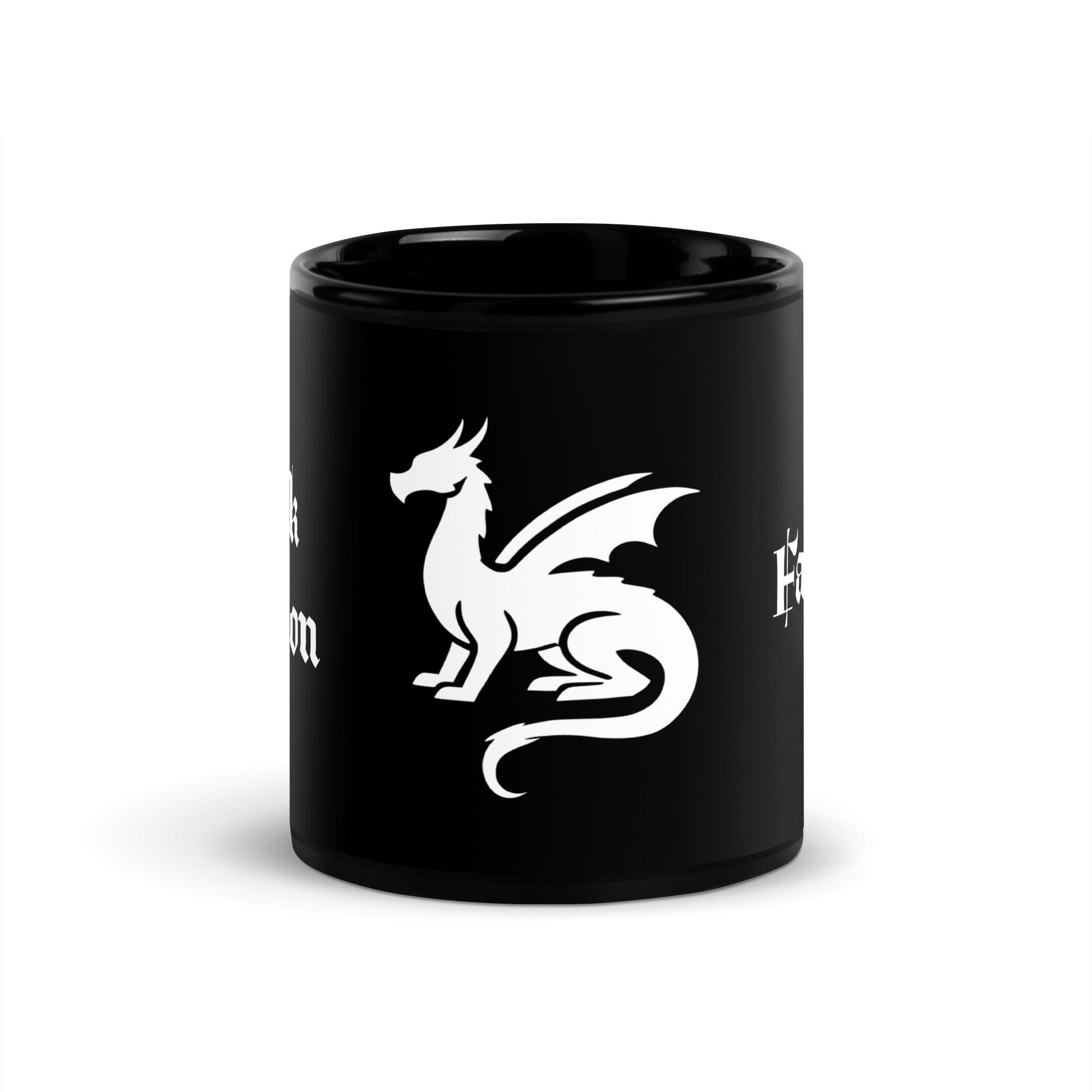 Black Dragon Fantasy Official Branded Coffee Mug – Black Cup Edition