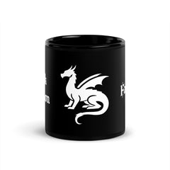 Black Dragon Fantasy Official Branded Coffee Mug – Black Cup Edition