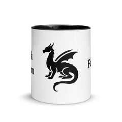 Black Dragon Fantasy Official Branded Coffee Mug – Two-Tone Edition