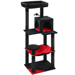 Gothic Cat Tree Tower – Multi-Level with Condo, Hammock, Sisal Scratching Posts & Top Perch
