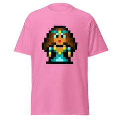 Adult Unisex Retro Pixel Art Princess (Brown Hair) T-Shirt