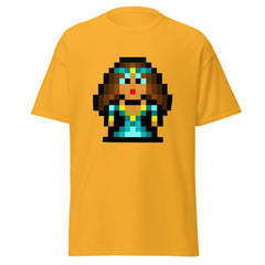 Adult Unisex Retro Pixel Art Princess (Brown Hair) T-Shirt