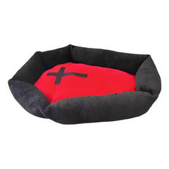 Vampire Coffin Pet Bed – Plush Washable Cat & Dog Bed for Halloween, Gothic Home & Cosplay Decor